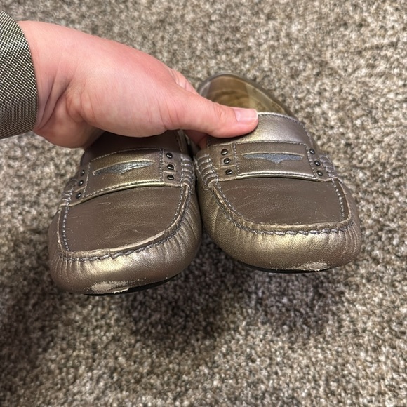 ✨ Johnston & Murphy Claire Pewter Leather Loafers – Size 8 ✨ - Picture 6 of 7
